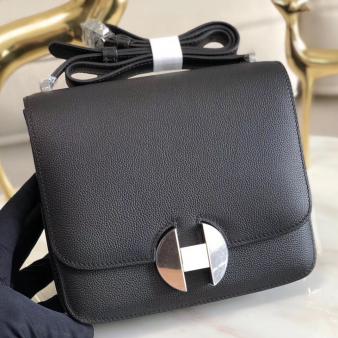 Hermes 2002 Bag 20cm In Black Evercolor Calfskin