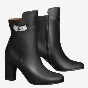 Hermes Ankle Boots Noir Joueuse