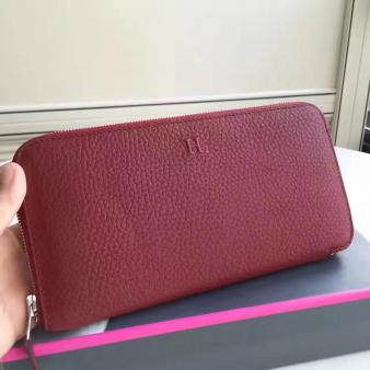 Hermes Azap Zipped Wallet in Ruby Clemence