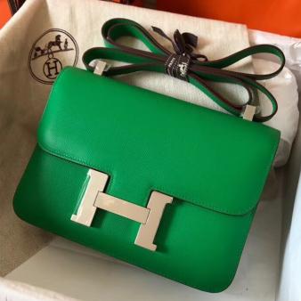 Hermes Bambou Epsom Leather Constance 24 Handmade Bag