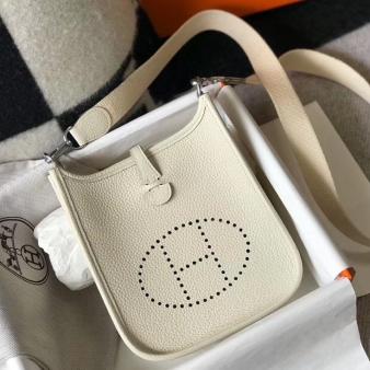 Hermes Beton Clemence Leather Evelyne III TPM Bag