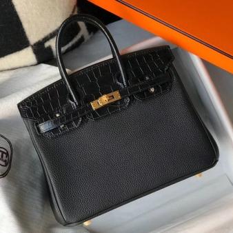 Hermes Birkin 25cm Limited Edition Black Touch Bag