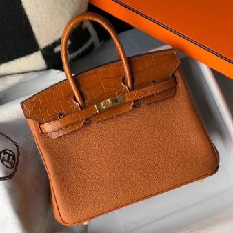 Hermes Birkin 25cm Limited Edition Gold Touch Bag