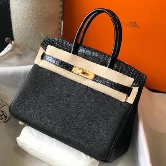 Hermes Birkin 30cm Limited Edition Black Touch Bag