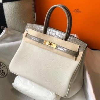 Hermes Birkin 30cm Limited Edition White Touch Bag