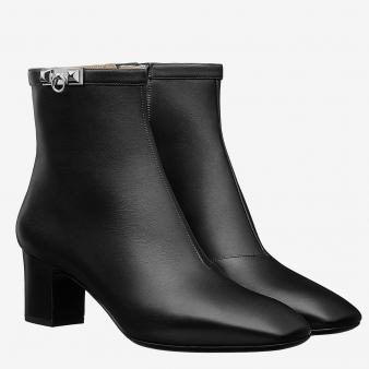 Hermes Black Calfskin Low Power Boot