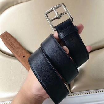 Hermes Black Epsom Leather Etriviere 40 Belt