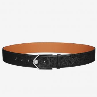 Hermes Black Reversible Licol 40 MM Leather Belt