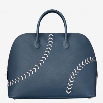 Hermes Blue Malte 45 Baseball Bolide 1923 Bag