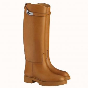 Hermes Boots Variation in Brown Calfskin