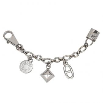 Hermes Breloque Olga Bag Charm in Silver