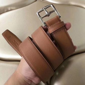 Hermes Brown Epsom Leather Etriviere 40 Belt