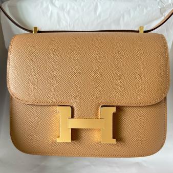 Hermes Chai Epsom Calfskin Constance 18 Handmade Bag