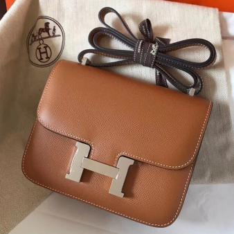 Hermes Constance 18 Handmade Bag in Epsom Leather Gold