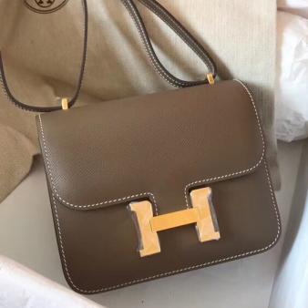 Hermes Constance 18 Handmade Bag in Epsom Leather Taupe