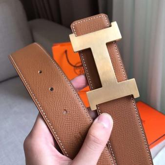 Hermes Gold Epsom 42MM Constance 2 Belt Buckle & Strap