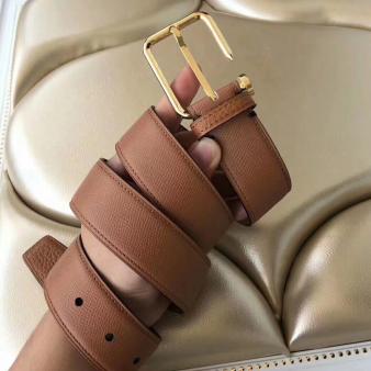 Hermes Lennox 40 MM Belt in Brown Epsom Leather