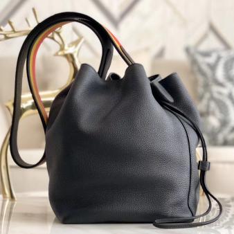 Hermes Licol 17cm Bag in Black Evercolor Calfskin