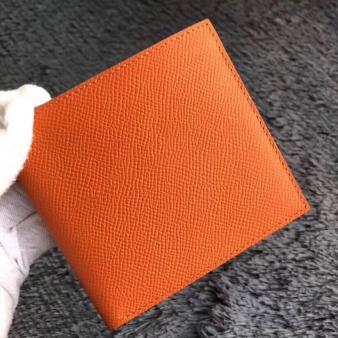 Hermes MC² Copernic Compact Wallet in Orange