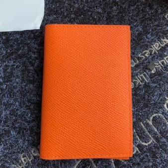 Hermes MC² Euclide Card Holder in Epsom Leather Orange