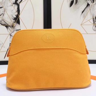 Hermes Medium Bolide Cotton Travel Case in Solei