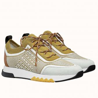 Hermes Men's Multicolored Knit Addict Sneakers