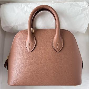 Hermes Mini Bolide 1923 Handmade Bag In Quebracho Chevre Mysore Leather