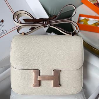 Hermes Nata Chevre Mysore Leather Constance 18 Handmade Bag