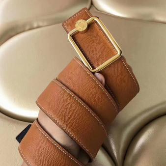 Hermes Oscar Buckle 40 MM Brown Reversible Leather Belt