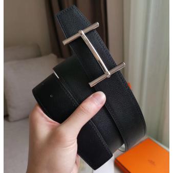 Hermes Reversible d'Ancre Belt In Black/White Epsom Leather